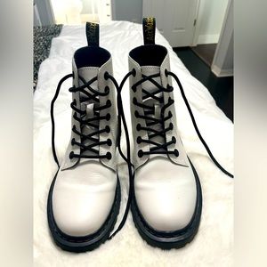 Dr. Martens White Combat Boots